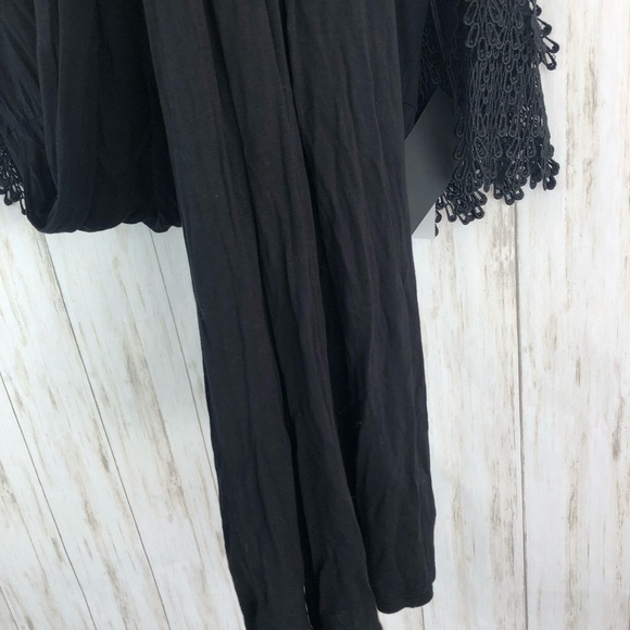For Love and Lemons NWT maxi black crochet dress - Picture 3 of 8